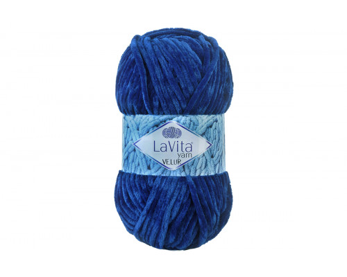 Пряжа ЛаВита Ярн Велюр – цвет 5042 синий