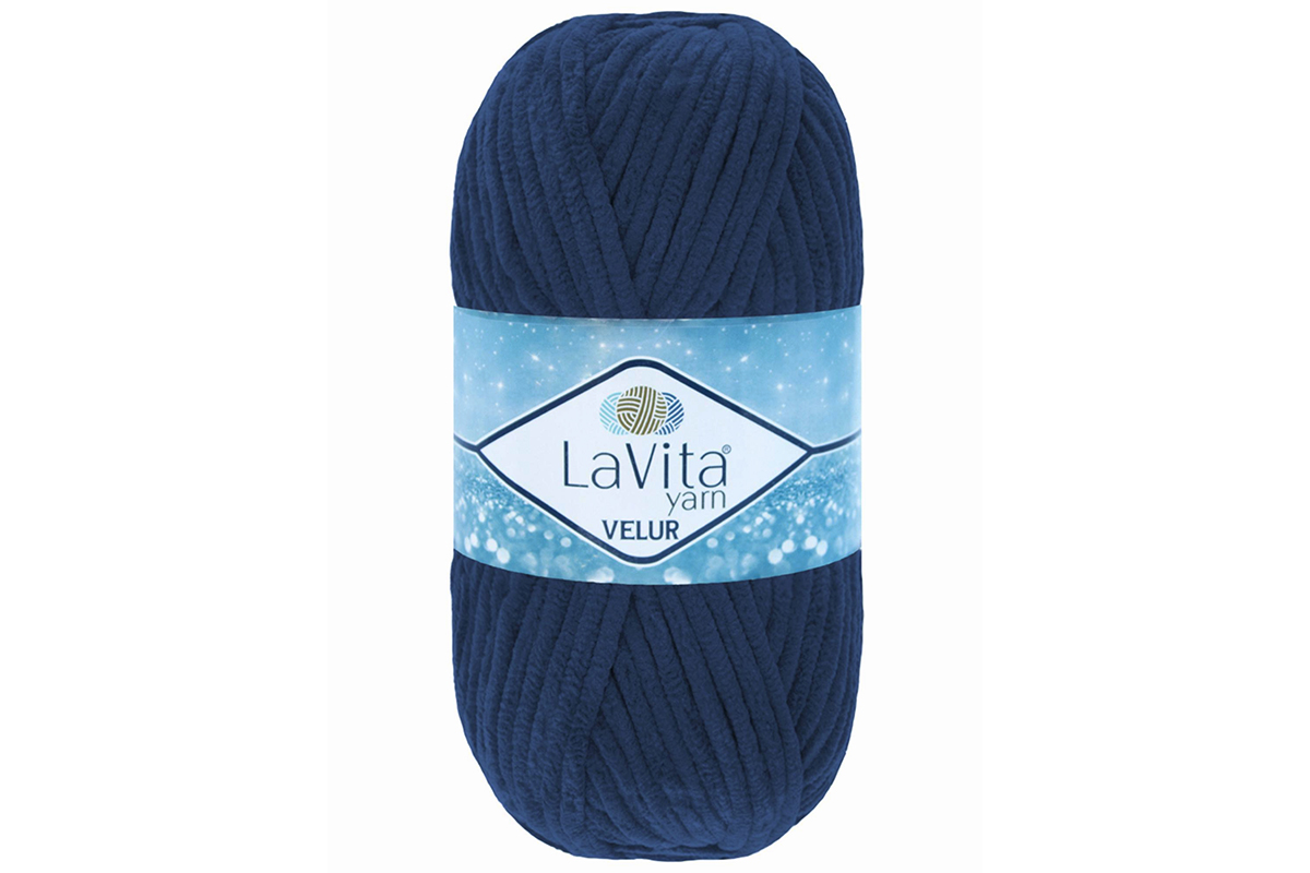 Пряжу Lavita Yarn Velur цвет 5054 ночной синий – купить дешево
