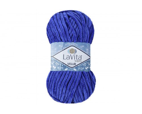 Пряжа ЛаВита Ярн Велюр – цвет 5055 ярко-синий