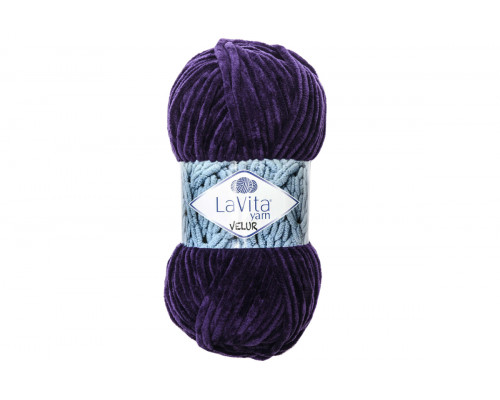 Пряжа ЛаВита Ярн Велюр – цвет 5103 темно-фиолетовый
