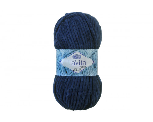 Пряжа ЛаВита Ярн Велюр – цвет 5301 темно-синий