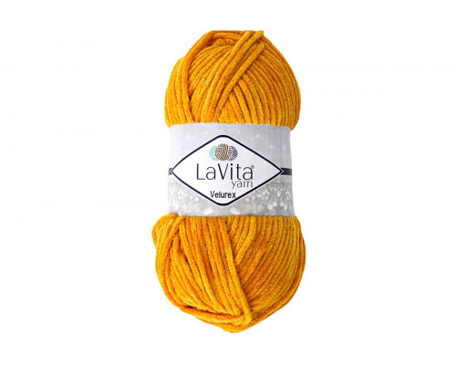 Пряжа ЛаВита Ярн Велюрекс – цвет 3012 апельсиновый