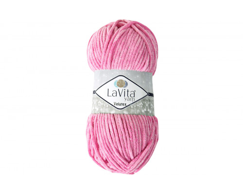 Пряжа ЛаВита Ярн Велюрекс – цвет 4017 ярко-розовый