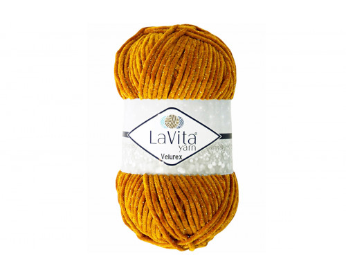 Пряжа ЛаВита Ярн Велюрекс – цвет 7108 горчичный