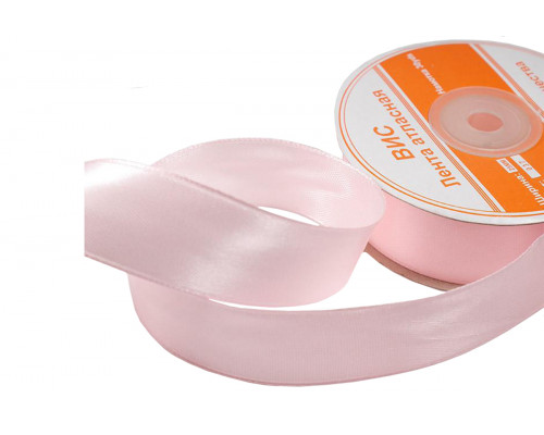 Лента атласная 25 мм 27.43 м цвет розовый 037 ВИС
