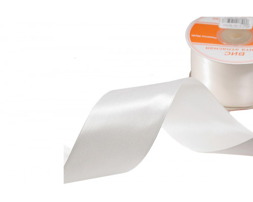 Лента атласная 50 мм 27.43 м цвет молочный 004 ВИС