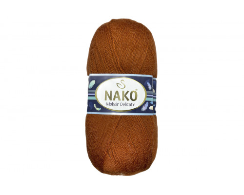 Пряжа Nako Mohair Delicate – цвет 6136 терракот