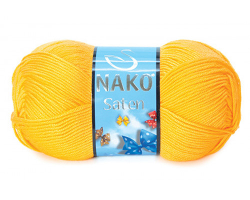 Пряжа Нако Сатен 50 г– цвет 00184 желтый