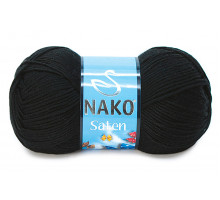 Nako Saten 50 g 00217 черный