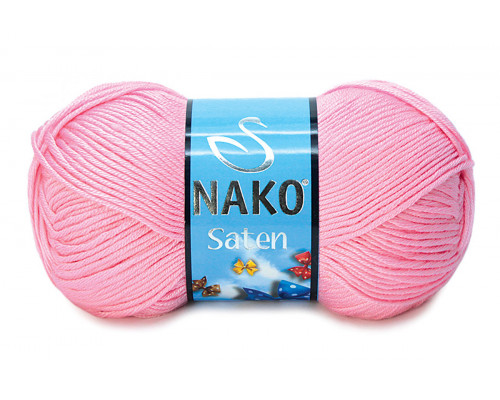 Пряжа Нако Сатен 50 г – цвет 00229 светло-розовый