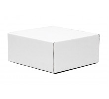 Коробка самосборная без окна белая 19x19x9 см