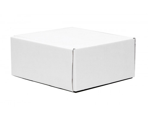 Коробка самосборная без окна белая 19x19x9 см
