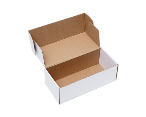 Коробка самосборная без окна белая 35x16x12 см