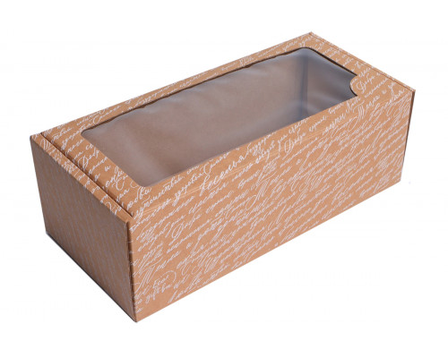 Коробка самосборная с окном «Для тебя» 35x16x12 см