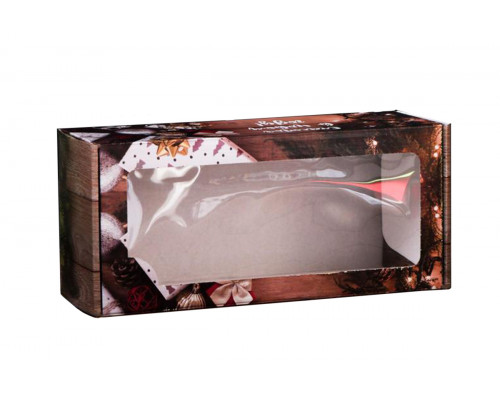 Коробка самосборная с окном «Желанные подарки» 35x16x12 см