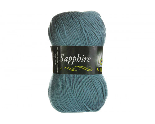 Пряжа/нитки Vita Sapphire – цвет 1508 дымчато-зеленый
