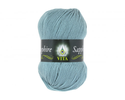 Пряжа/нитки Vita Sapphire – цвет 1530 дымчато-голубой