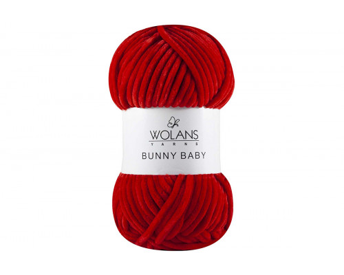 Пряжа Воланс Банни Беби – цвет  100-08 красный