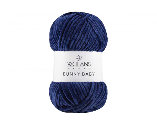 Пряжа Воланс Банни Беби – цвет  100-17 темно-синий