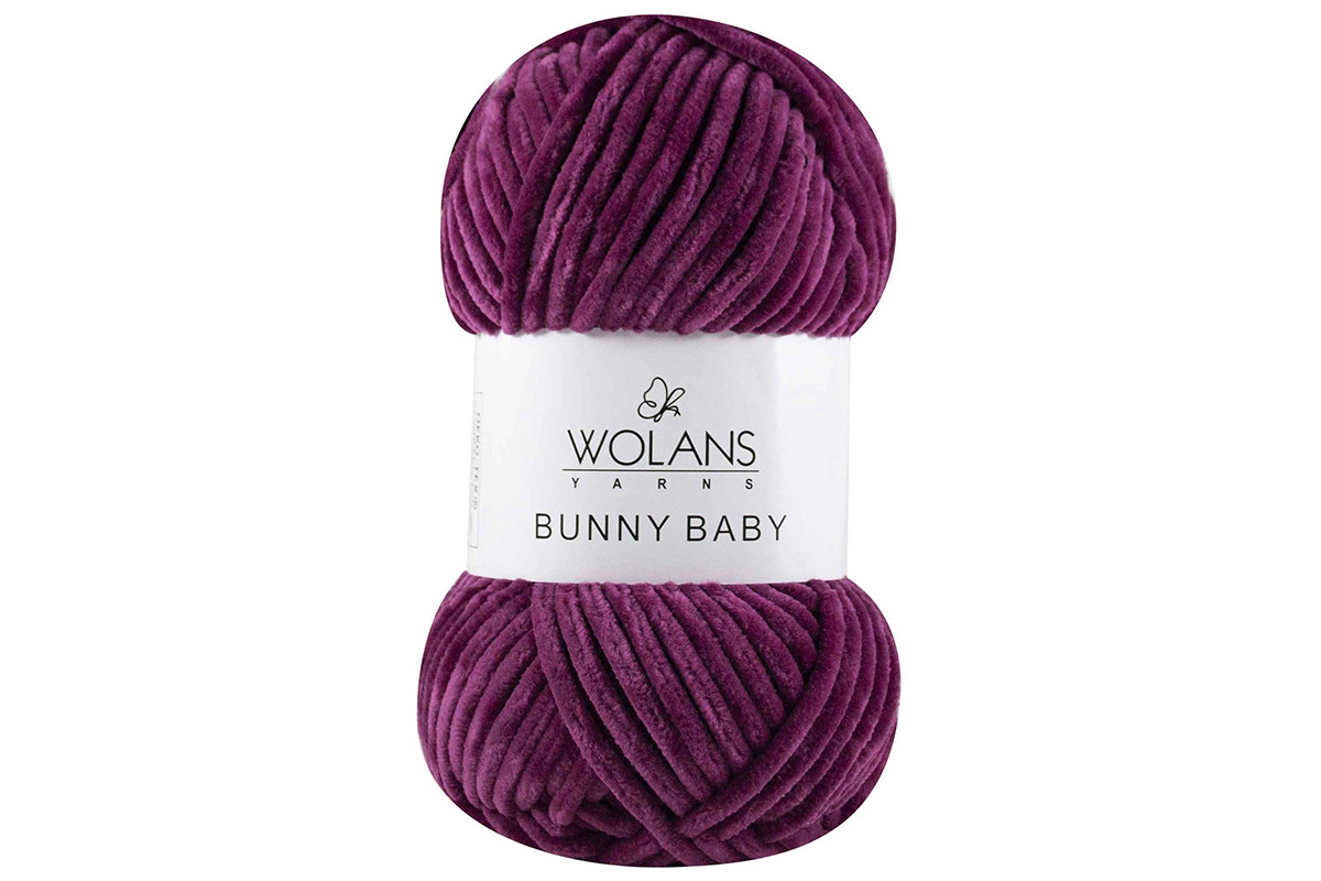 Пряжу Wolans Bunny Baby цвет 100-22 вишневый – купить дешево