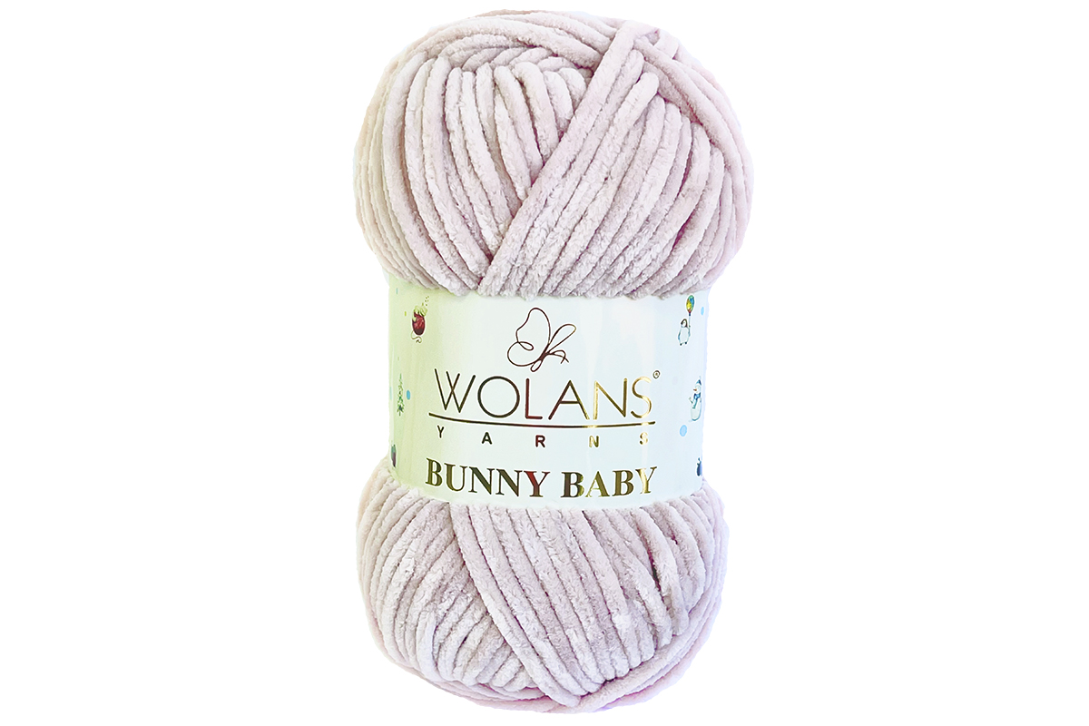 Пряжу Wolans Bunny Baby цвет 100-24 жемчужный – купить дешево