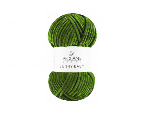 Пряжа Воланс Банни Беби – цвет  100-32 темно-зеленый