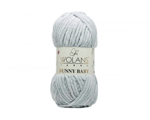 Пряжа Воланс Банни Беби – цвет 100-36 нежно-серый