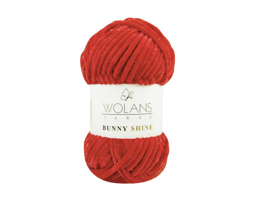 Пряжа Воланс Банни Шайн – цвет 820-08 красный