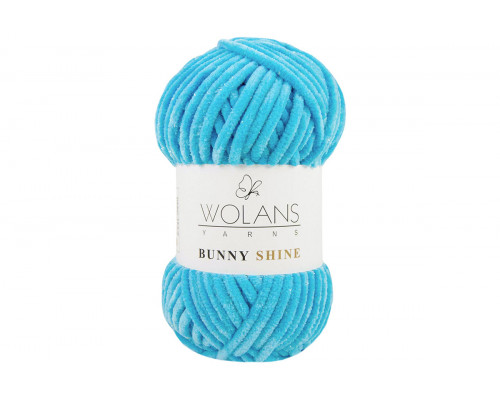 Пряжа Воланс Банни Шайн – цвет 820-12 голубая бирюза