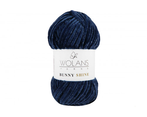 Пряжа Воланс Банни Шайн – цвет 820-17 темно-синий