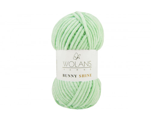 Пряжа Воланс Банни Шайн – цвет 820-23 мятно-зеленый