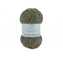 Wolans Bunny Tweed 140-16 темно-серый-оранжевая россыпь