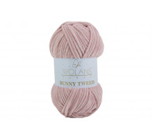 Wolans Bunny Tweed 140-17 крем-брюле-розовая россыпь